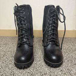 Lace Up Combat Boots