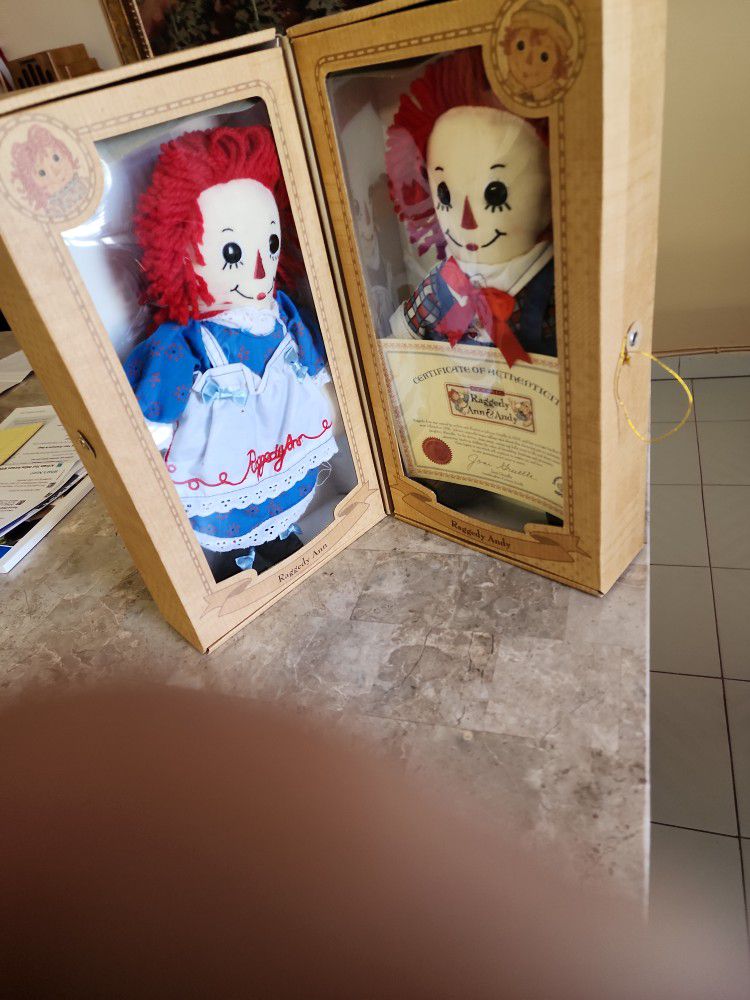Collector Dolls.rare,raggedy Ann And Raggedy ANDY 