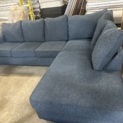 SECTIONAL SOFA BLUE FREE DELIVERY 🚚 