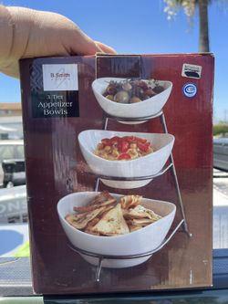 BSmith with Style 3 Tier Appetizer Bowls