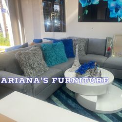 New Light Grey Sectional 