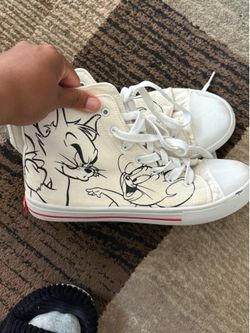 Tom and Jerry White High Top