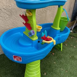 Toddler Rain Showers Splash Pond Water Table & Accessories - See My Items 