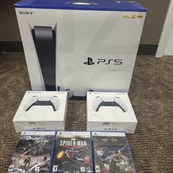 CONSOLE DISC VERSION BUNDLE 3 GAMES + 2 CONTROLLERS  