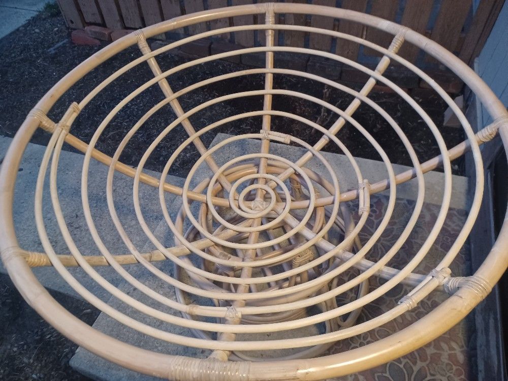 Papasan Chair With Ottoman