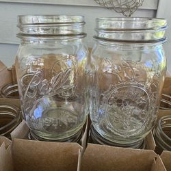 BALL Mason Jars: REGULAR Pint, Case of 12