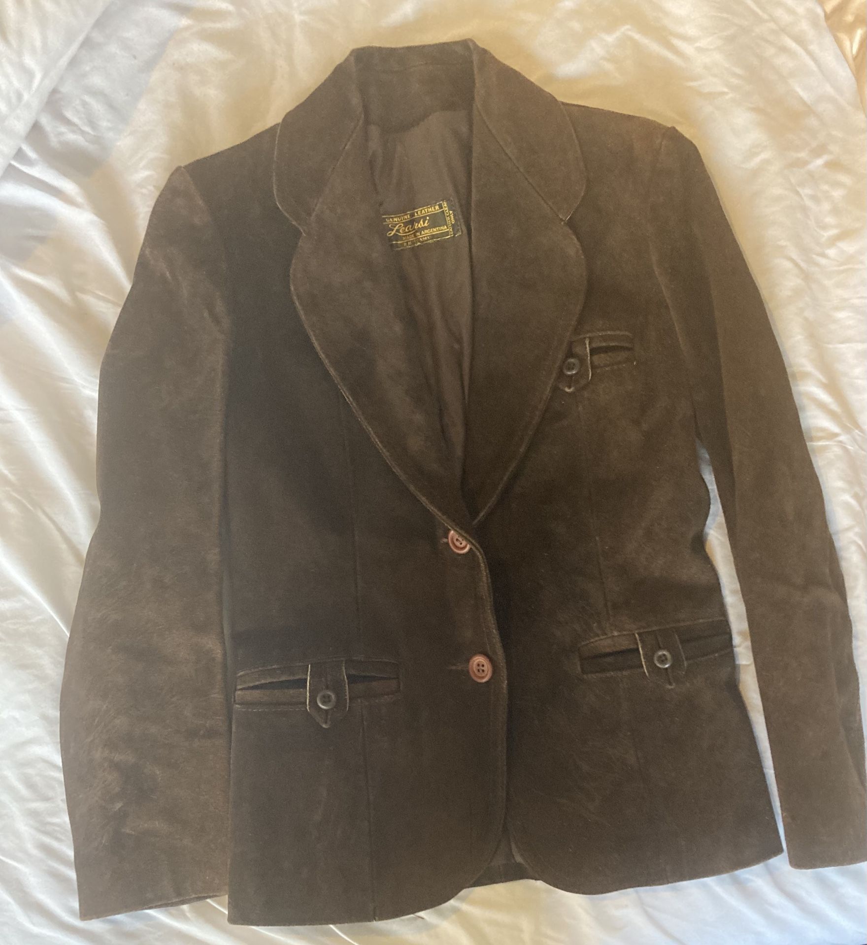 Vintage Brown Suede Jacket