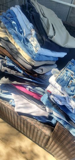Large Lot of Mixed Clothing Jeans Pants