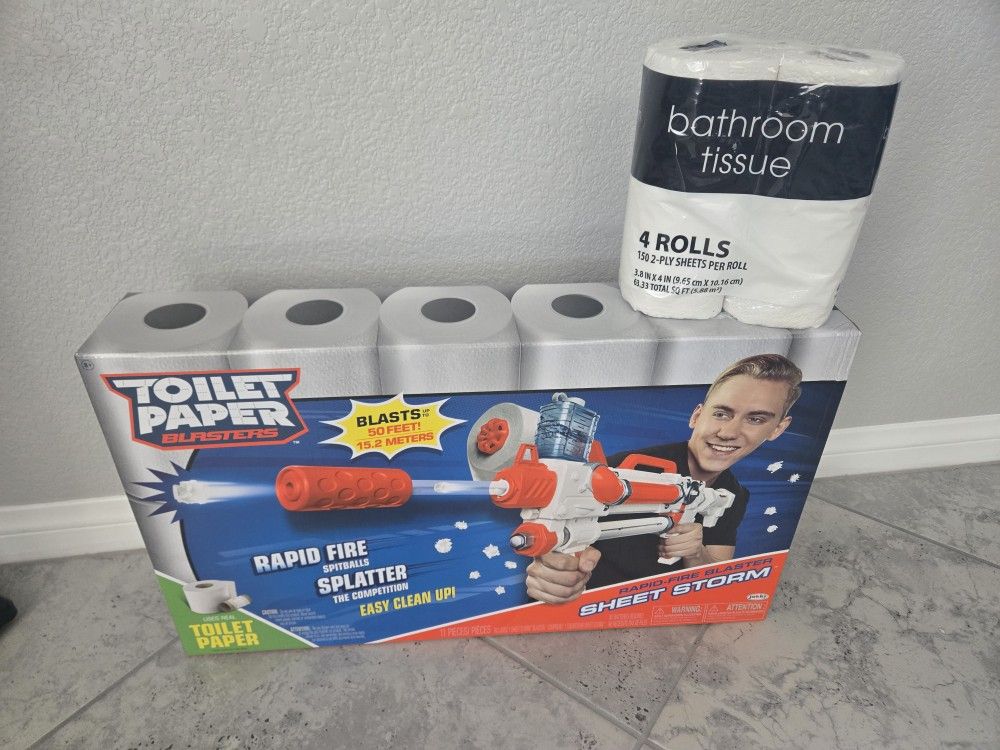 Toilet Paper Blaster Gun