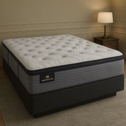 King Size Mattress Serta Perfect Sleeper Pillow Top 16” Inches Thick Wrapped in Plastic Direct From Factory Same Day Delivery  🚚 