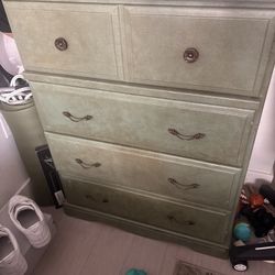 Refinished Real Wood Dresser 