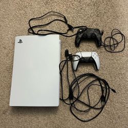 PlayStation 5 Console – Gently Used, 2 Original Controllers Included