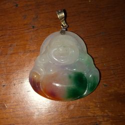 14k Jade Buddha 