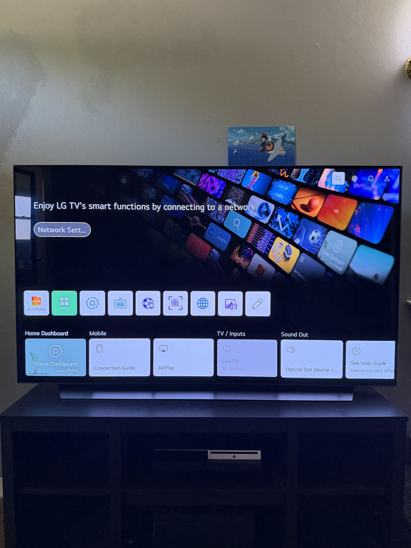 4k OLED LG smart TV 55”