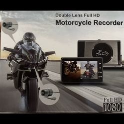 Night Vision Dual Lens 1080P Motorcycle Driving Camera Waterproof  HD Recorder