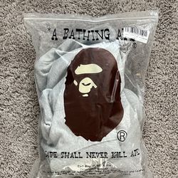 Grey Bape One Point Full Zip Hoodie