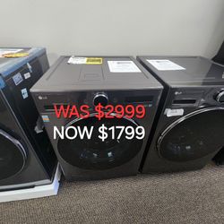 Ventless Washer/Dryer Combo LG All In One 5.0 Cu. Ft. Mega Capacity With Inverter Heat Pump 