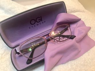 OGI eyeglasses, lightweight dk purple metal frame