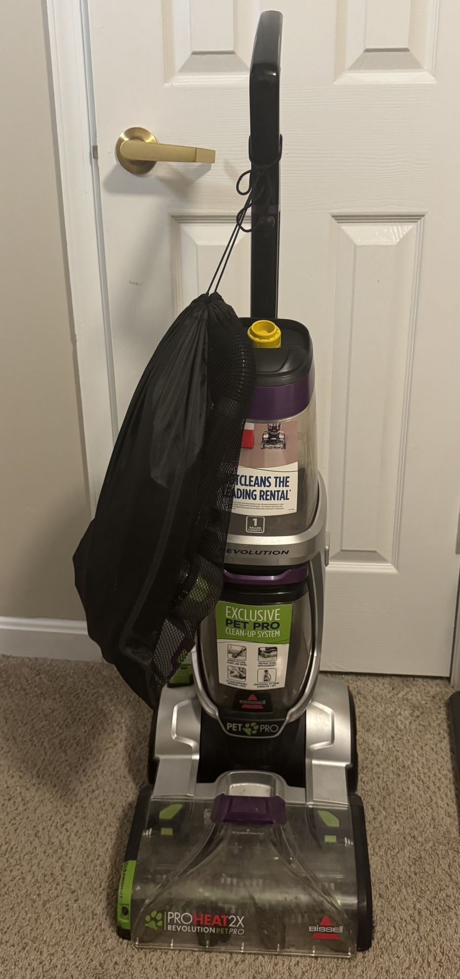 BISSELL ProHeat 2X Revolution Pet Pro Plus, 3588F, Upright Deep Cleaner, 30-minute Dry Time, Dual Dirt Lifter Powerbrush, Hose & Tool Attachment, Pet 