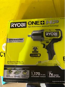 RYOBI ONE+ HP 18V Brushless Cordless 4-Mode 1/2 in. High Torque Impact Wrench (Tool Only) Store