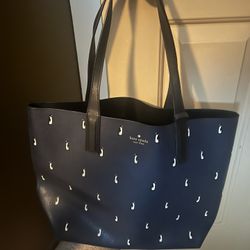 Kate Spade Reversible Penguin Print Tote Bag NEW