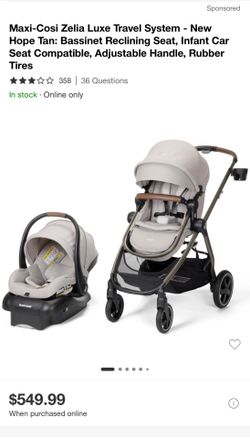 Maxi-Cosi luxe travel system with infant car seat