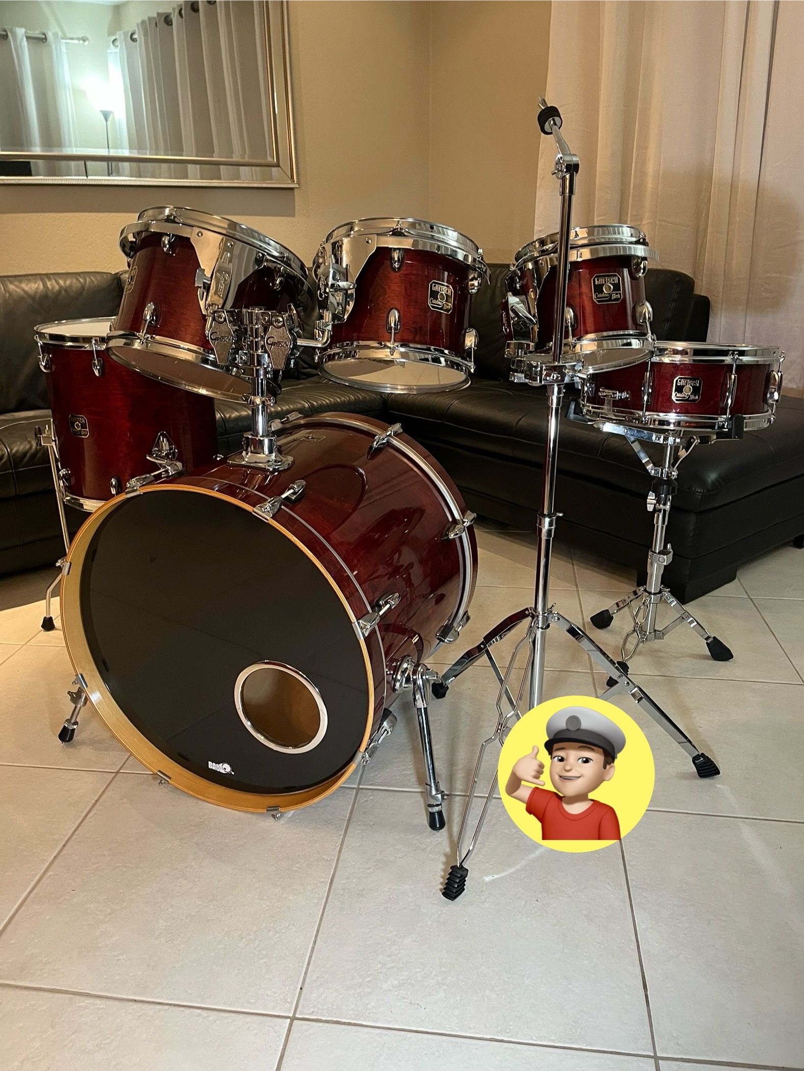π₯ Huge Gretsch βBIRCHβ Drum Set! MINT COND.