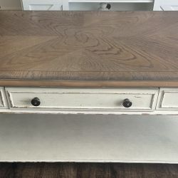 Rustic White Center Coffee Table