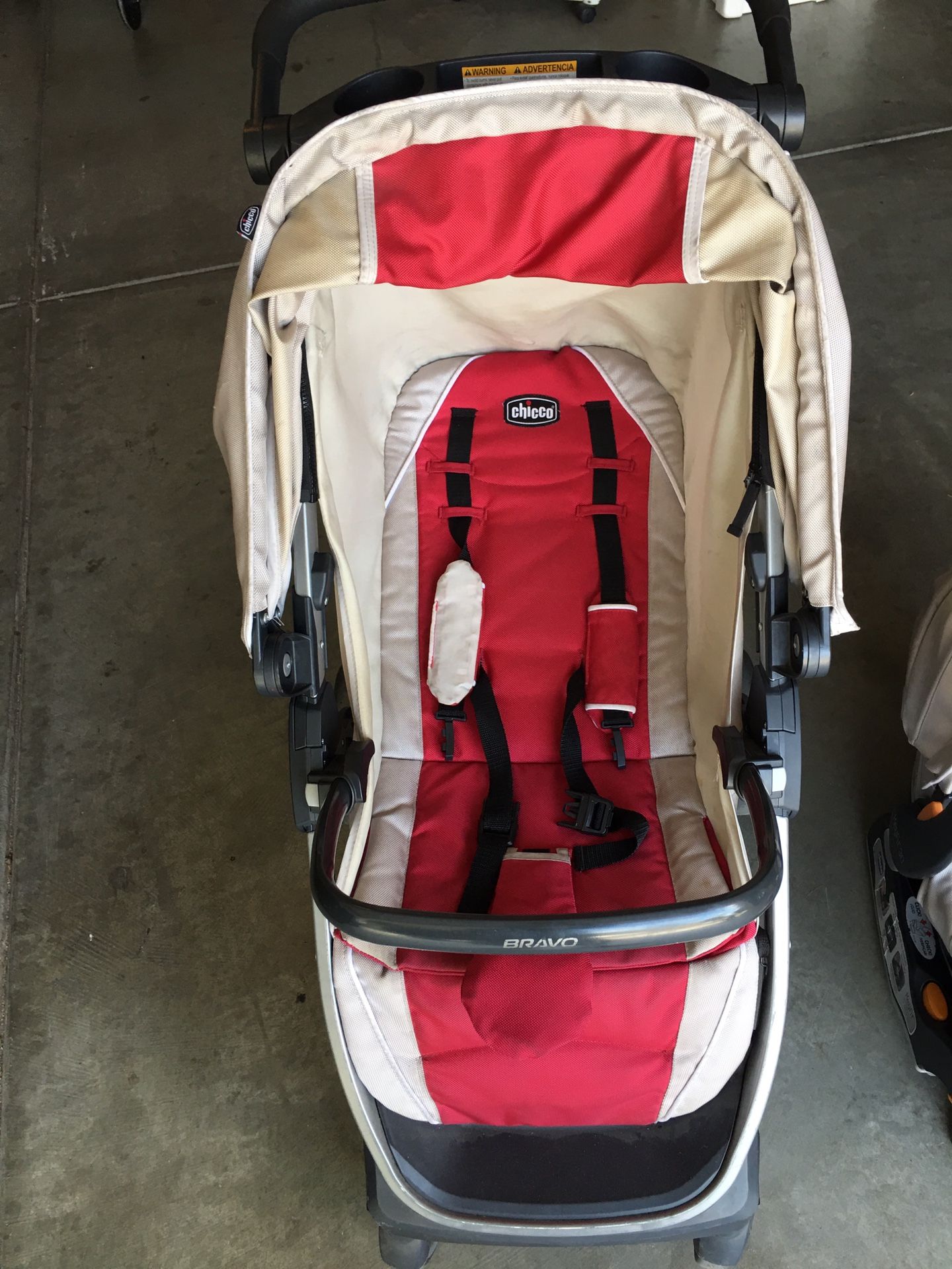 Chicco infant car seat and stroller