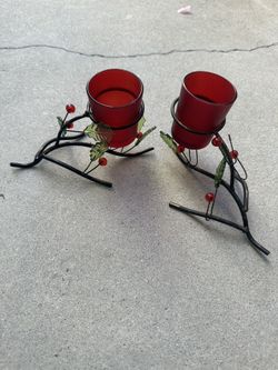 Christmas Candle Holders 