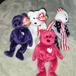 Discontinued Valentine's Beanie Babies