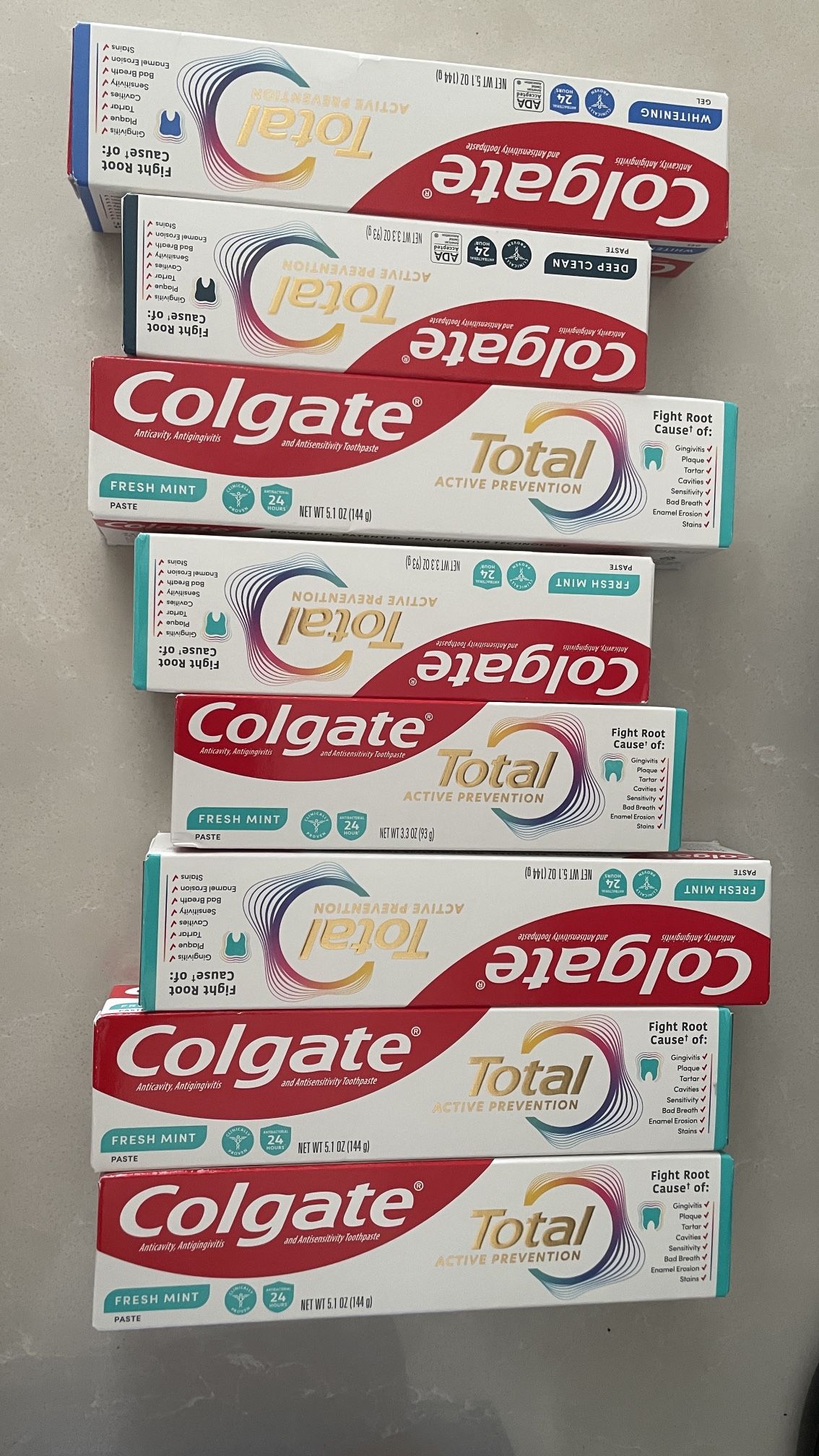 Colgate total toothpaste bundle$20