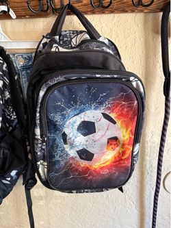 Used soccer themed backpacks