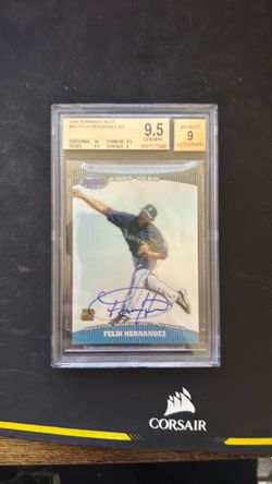 2004 Bowman's Best Felix Hernandez Auto BGS 9.5