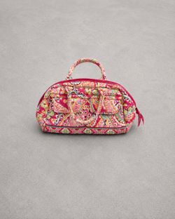 Vera Bradley Quilted Handbag / Purse – Pink Multicolor Print