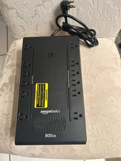 AmazonBasics 800VA UPS Battery Backup 12 Outlet Surge Protector