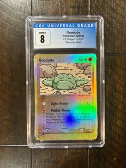 Geodude Reverse Holo 55/97 EX Dragon 2003 Pokémon TCG CGC 8 Graded