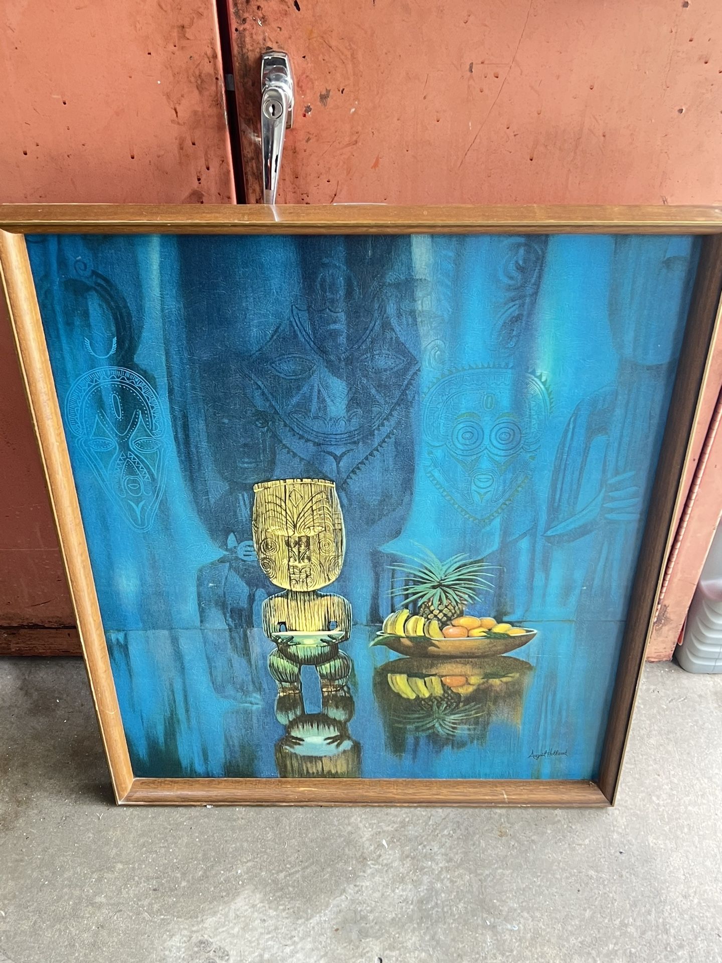 1960s Painting - “Pearl Of Wisdom” By August Holland
