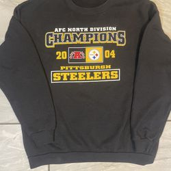 Vintage 2004 Pittsburgh Steelers Crewneck Sweatshirt NFL AFC CSA Sz Large Mens