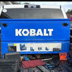 Kobalt 24-in W x 48-in L x 28-in H Blue Steel Jobsite Box