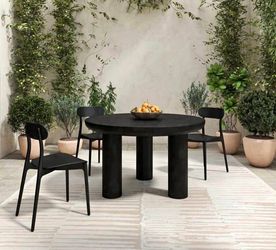 Rocca Black Dining Table - MOE'S HOME