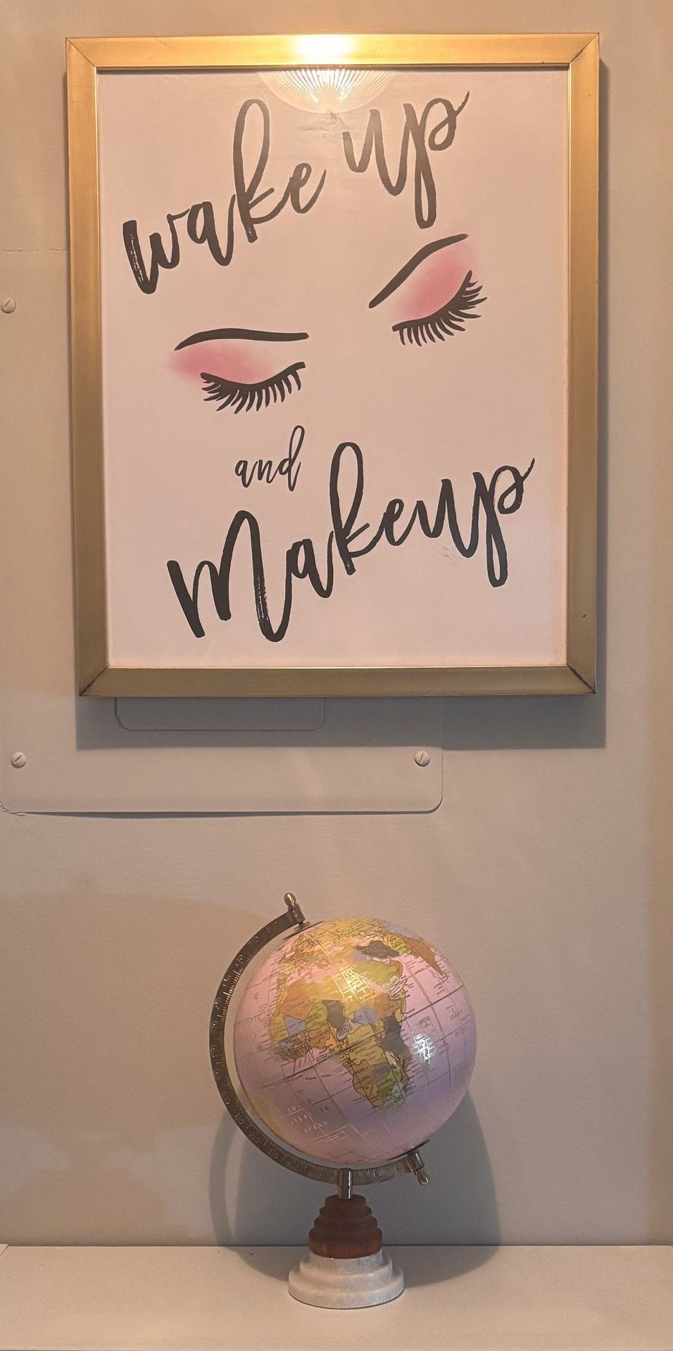 Pink Globe Decor