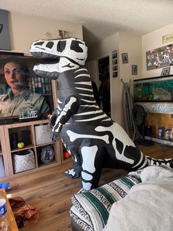Inflatable skeleton dinosaur