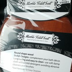 brown marble toilet seat **NO SCREWS**