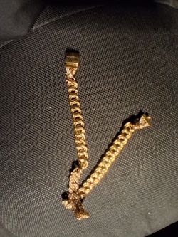 Gold plated Pandora bracelet