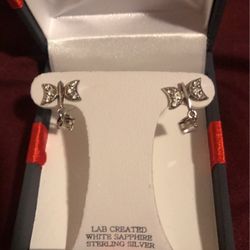 Butterfly 925 Silver Earrings