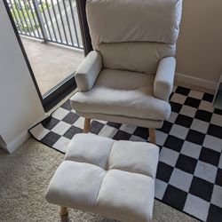 Fully Reclining Accent Chair & Ottoman 