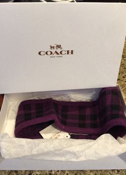 Coach reversible ear warmer