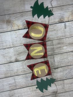 Lumberjack birthday banner