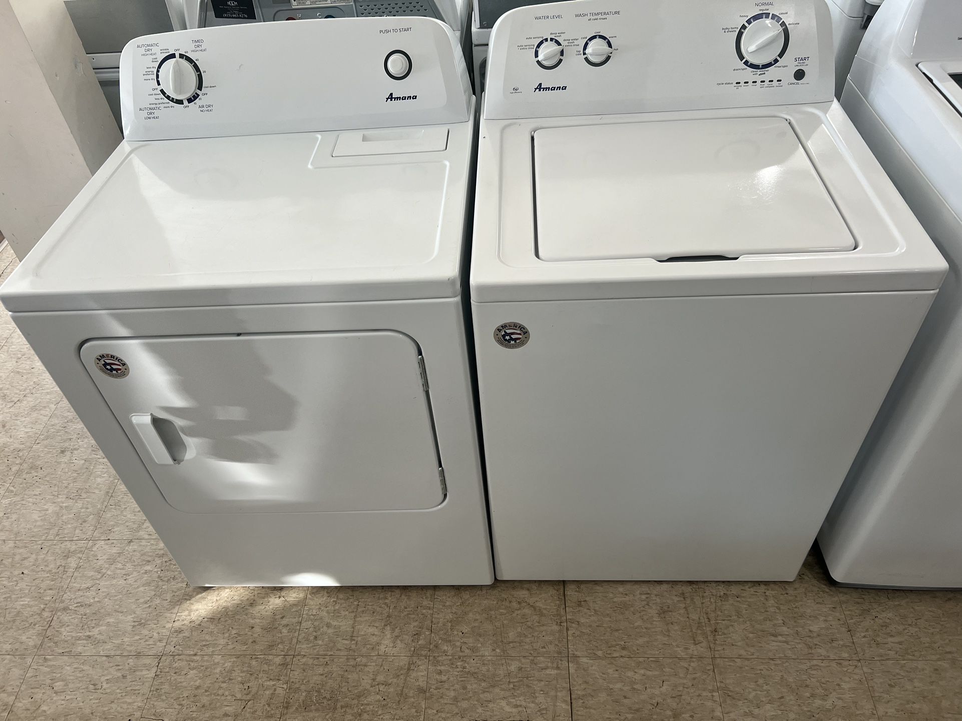 Amana High Efficiency Washer And Electric Dryer